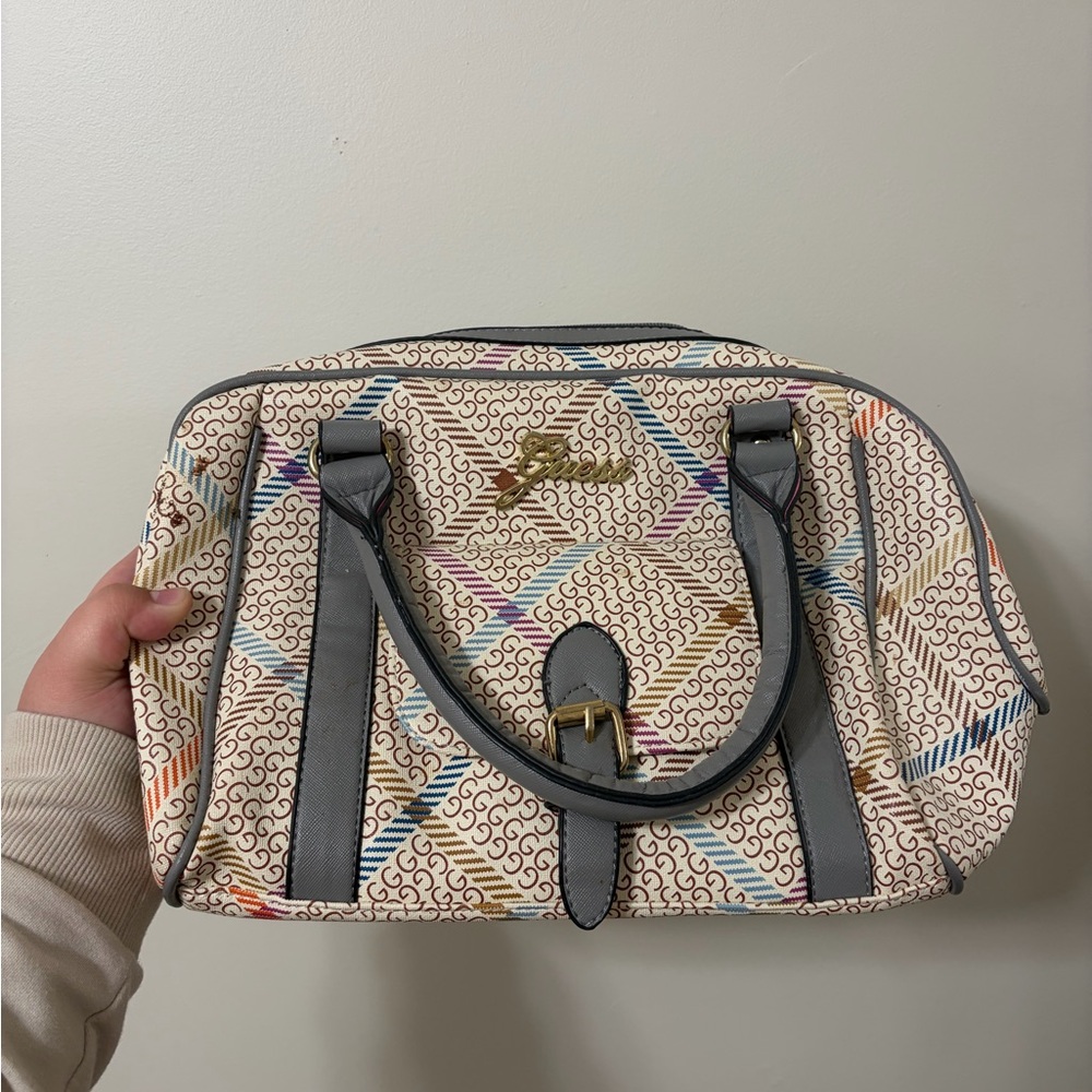 Stylish Guess Multicolor Patterned Handbag - image 2